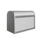 Biohort StoreMax® prémium kerti tároló – redőnyös fém kerti szekrény