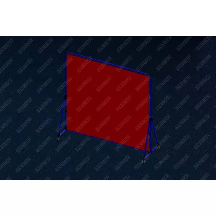 DarTech hegesztő paraván ponyvával