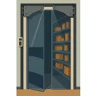 Konyhai lengőajtó S 81-87 cm / 2 mm