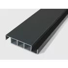 Alumínium tető pergola szett szürke - 5 lamella