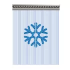 Fagyálló bordázott PVC hőfüggöny 3510 × 3550 mm