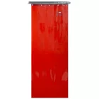 Cortină de sudură portocaliu/roșu cu capse de îmbinare, 1370 × 1800 mm