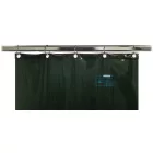Cortină de sudură tip fâșie verde, 680 × 1800 mm