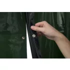 Cortină de sudură verde cu capse de îmbinare, 1370 × 1800 mm