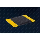 ESD álláskönnyítő szőnyeg 610 × 610 × 17 mm – fekete/sárga