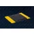 ESD álláskönnyítő szőnyeg 910 × 610 × 17 mm – fekete/sárga