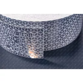 Fényvisszaverő szalag ezüst méterben