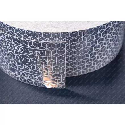 Fényvisszaverő szalag ezüst tekercsben