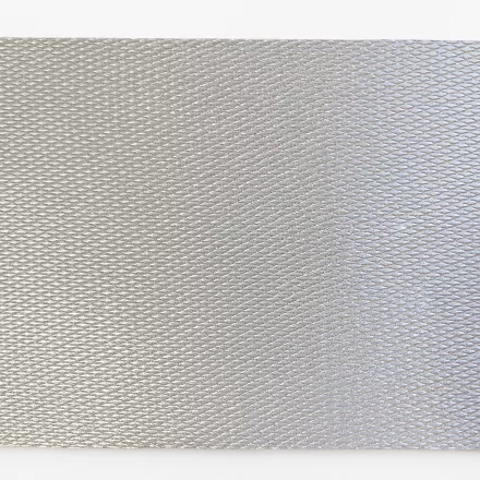 Kétoldalas, alumíniumpigmentes PU-bevonatú üvegszövet 1000 mm 180 °C / 50m