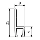 Kefetömítés 20 mm-es sörtével / 2 m