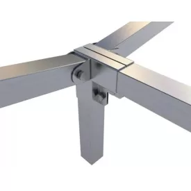   Rögzítő konzol sarokidom "L" + dupla állítható oldal 5×5 cm