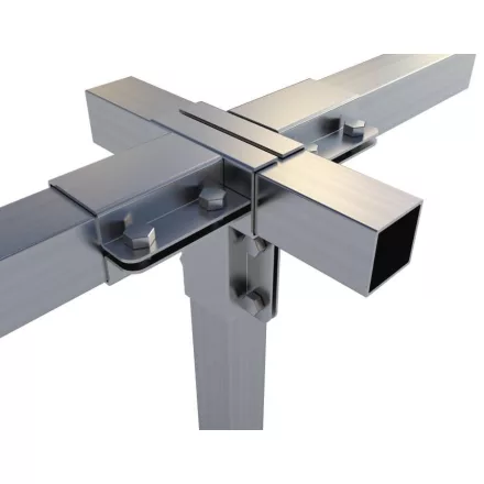 Rögzítő konzol dupla "T" egyenes kimenettel 5×5 cm