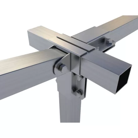 Rögzítő konzol dupla "T" + állítható és egyenes oldal 5×5 cm