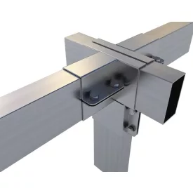   Rögzítő konzol dupla "T" egyenes kimenettel 10×5 cm