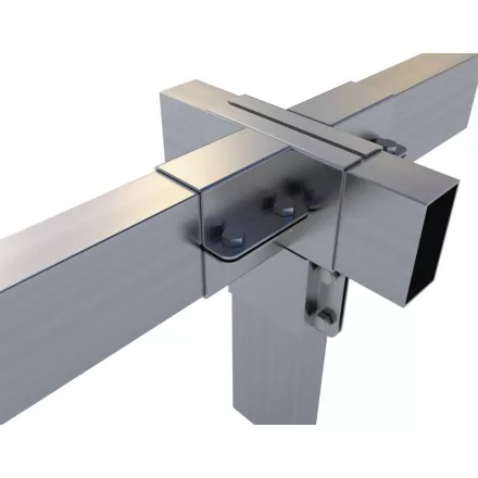 Rögzítő konzol dupla "T" egyenes kimenettel 10×5 cm