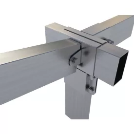   Rögzítő konzol "T" + állítható és egyenes oldal 10×5 cm