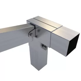   Rögzítő konzol sarokidom "L" + jobb oldalt állítható 10×5 cm / 10×10 cm