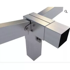   Rögzítő konzol sarokidom "L" + dupla állítható oldal 10×5 cm / 10×10 cm