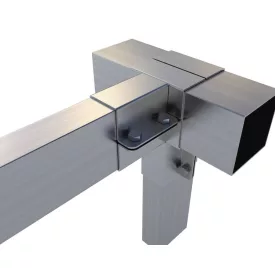   Rögzítő konzol "T" egyenes kimenettel 10×5 cm / 10×10 cm