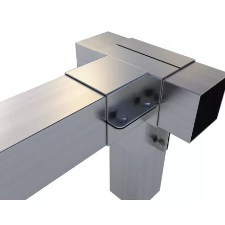 Rögzítő konzol "T" egyenes kimenettel 10×10 cm