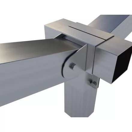 Rögzítő konzol dupla "T" + állítható oldal 10×10 cm