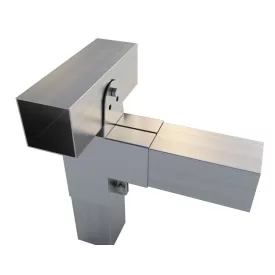   Rözítő konzol "L", felül állítható 10×10 cm