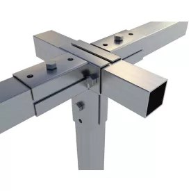   Rögzítő konzol dupla "T" egyenes kimenettel 2,5×2,5 cm