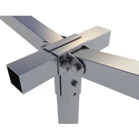   Rögzítő konzol dupla "T" + állítható oldal 2,5×2,5 cm