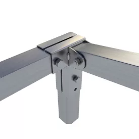   Rögzítő konzol sarokidom "L" jobb oldalt állítható 2,5×2,5 cm