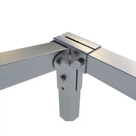   Rögzítő konzol sarokidom "L" bal oldalt állítható 2,5×2,5 cm