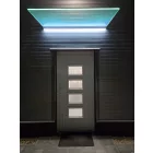 Üveg előtető alumínium profillal 1000 × 800 mm