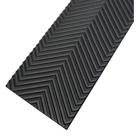 Halszálka mintás fekete gumilemez 3,5 mm