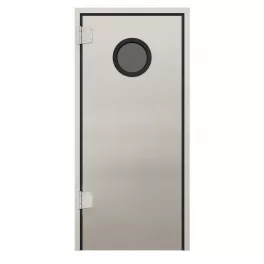 UȘI BATANTE CU PLACARE INOX