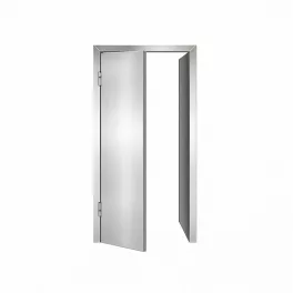 UȘI BATANTE CU PLACARE INOX CU DOUĂ CANATURI