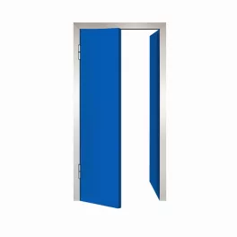 UȘI BATANTE CU DOUĂ CANATURI ȘI PLACARE DIN ALUMINIU